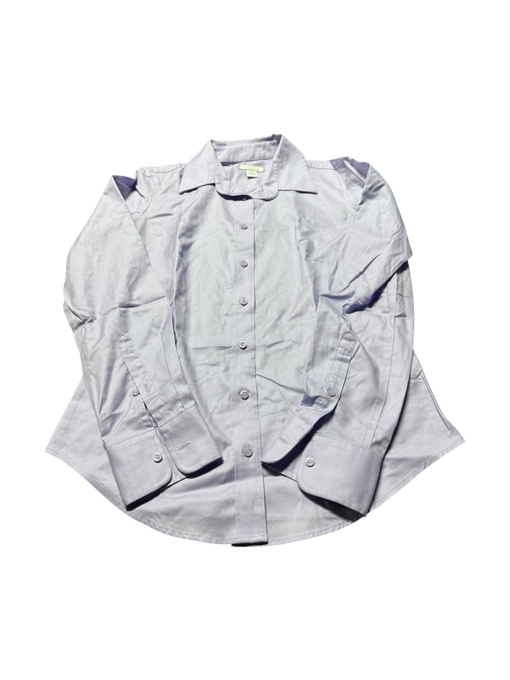 Lady Hathaway Women’s Small Lavender Button Front Dress Shirt Cotton Size S